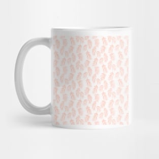 Blush Pink Minimal Palm Leaves Mug